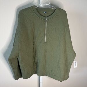 NWT Old Navy Quilted Quarter Zip Pullover